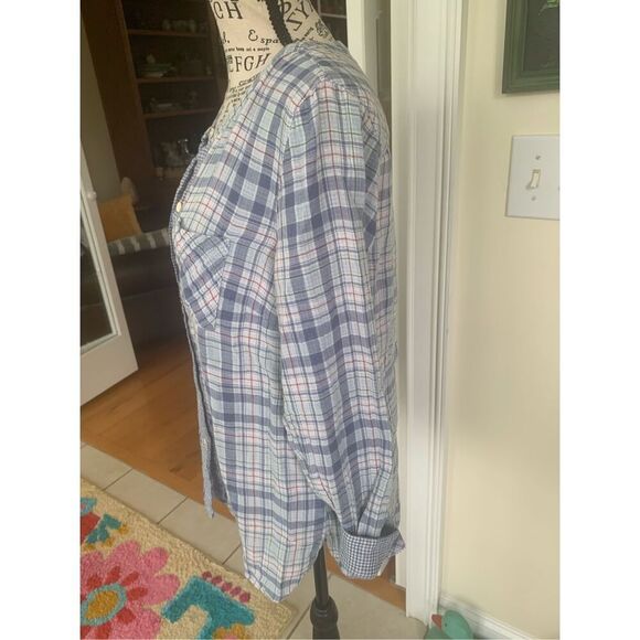 J. Jill ~ S ~ Very Comfortable Plaid Crew-Neck Tunic ~ Seaport Fabric - Picture 3 of 8